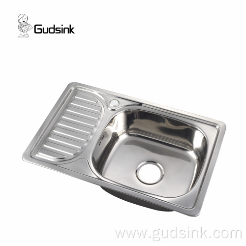 single bowl kitchen sink with wash drainboard